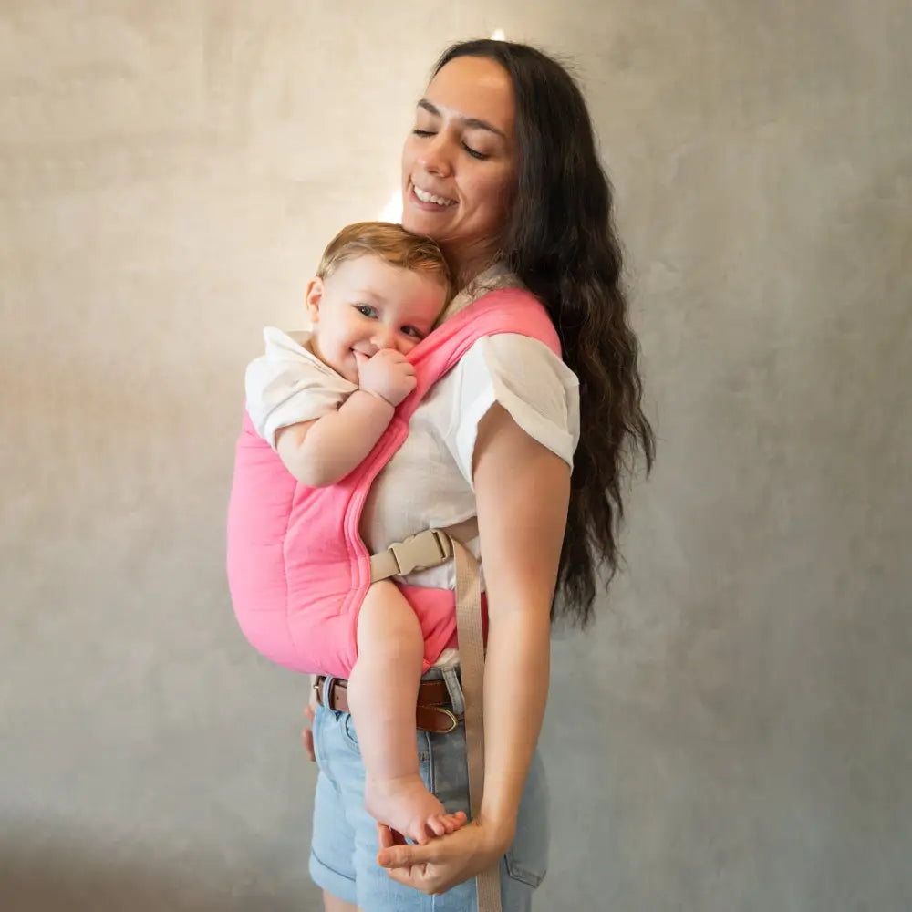 ’Almost Perfect’ - Lark Baby Carrier - Guava / Short (XXS
