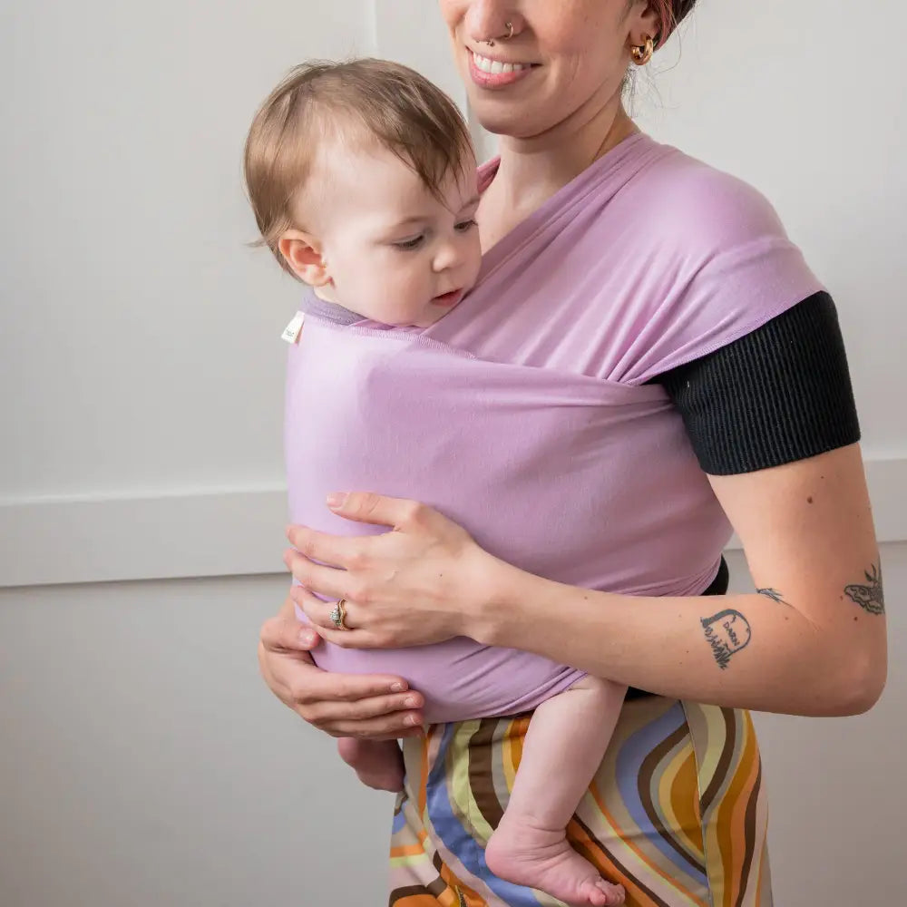 Lilac Baby Wrap - baby carrier hope&plum