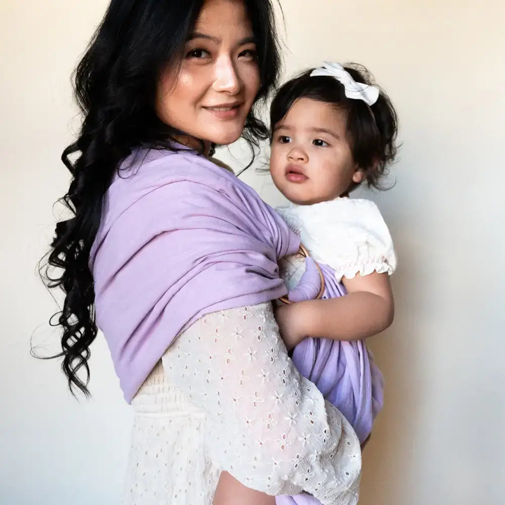 Lilac Ring Sling - baby carrier hope&plum