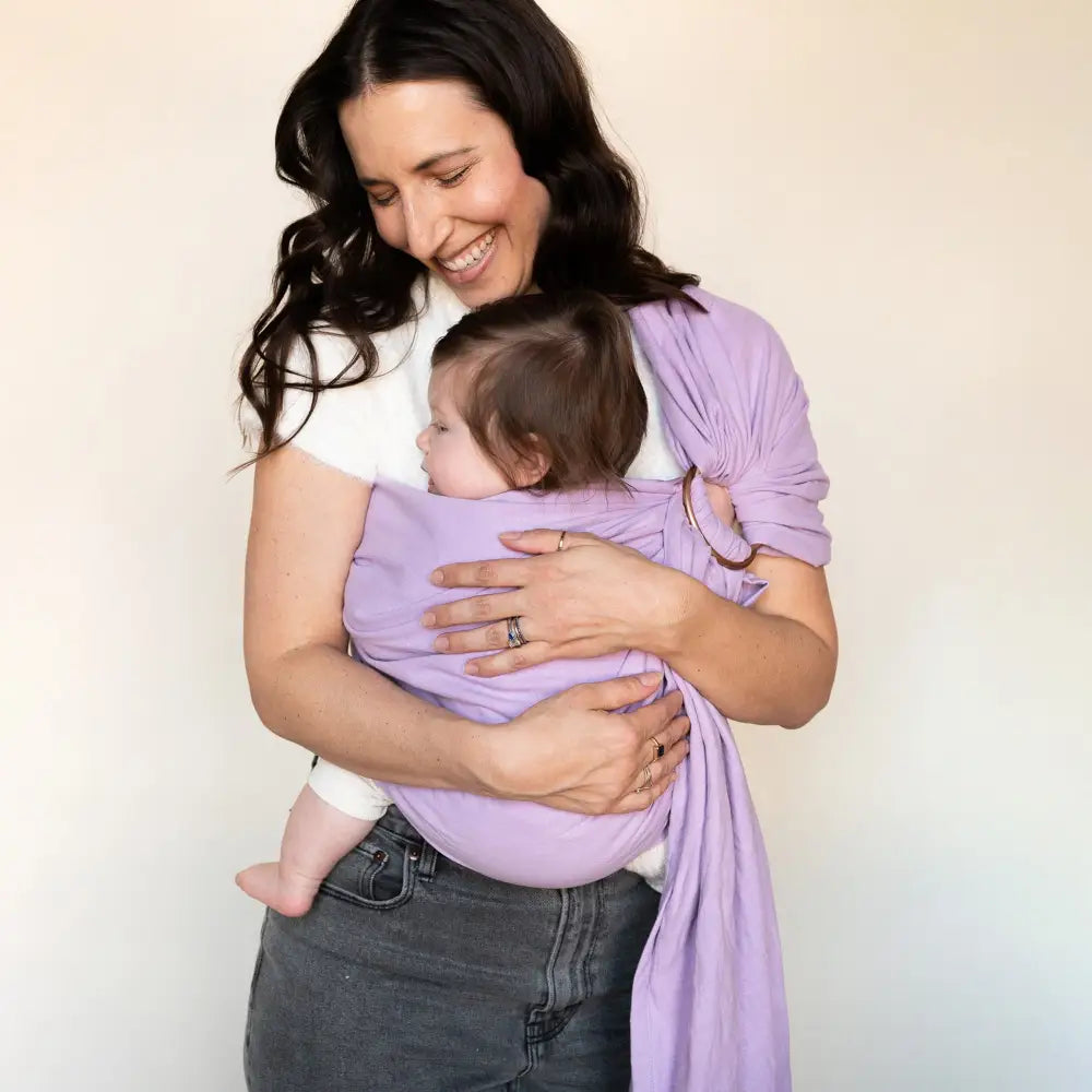 Lilac Ring Sling - baby carrier hope&plum
