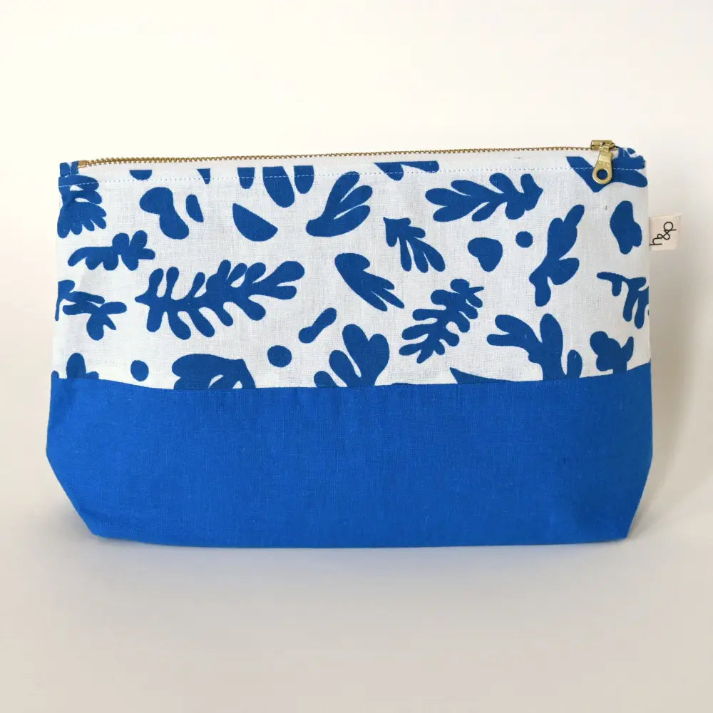 Large Flat Bottom Bag - Matisse/Cobalt - Apparel &