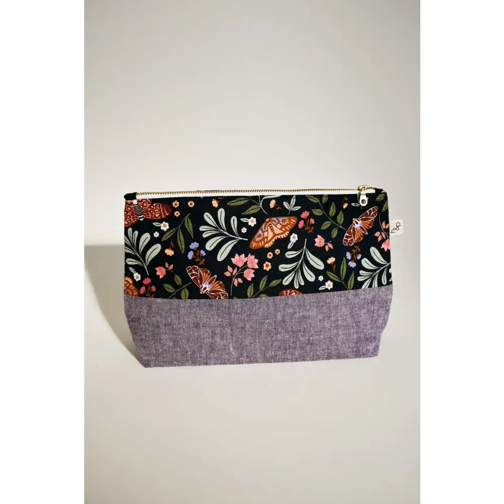 Large Flat Bottom Bag - Night Garden/Huckleberry - Apparel &