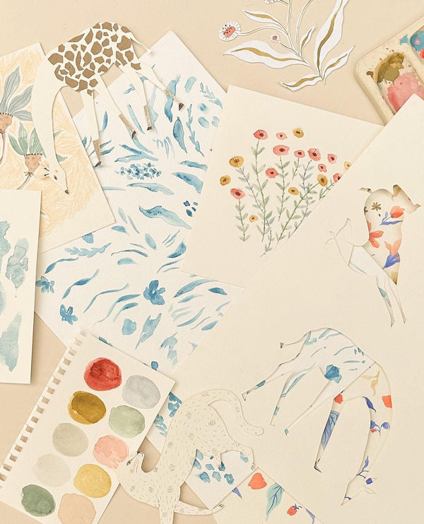 Artist-made prints, not stock patterns