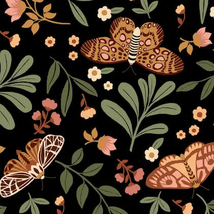 Night Garden Moth Print